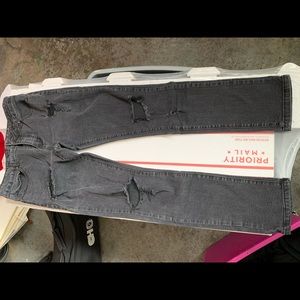Distressed men’s jeans